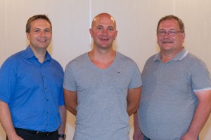 vlnr. Andreas Schaake, Marco Mörschler, Ralf Bender