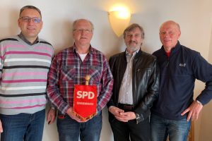 vlnr Thomas Lubbe, Dieter Schaake, Jürgen Wilden, Karlheinz Ludwig